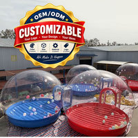 Dôme à bulles transparent personnalisable pour divertissement, tente événementielle imperméable, château gonflable, structure de jeux pour enfants