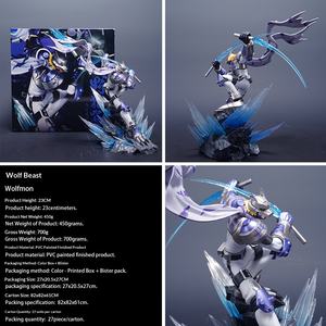 Figura Decorativa de Juguete de Modelo de PVC GK de 23 cm de Digital Baby Wolf Beast, Estatua Decorativa, Venta al por Mayor - Product Image 6