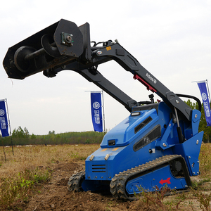 Mini-chargeuse compacte sur pneus avec moteur EPA CE Euro V, rétrocaveuse, chargeuse frontale compacte, petite chargeuse compacte pour usage agricole avec godet - Product Image 6