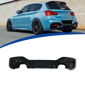 Diffusore Posteriore Stile MP in Plastica Nero Lucido a Design Integrato per <span class=keywords><strong>Auto</strong></span> BMW Serie 1 <span class=keywords><strong>F20</strong></span> LCI M Sport 2016-2018 - Product Image 1