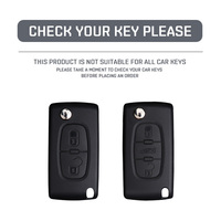 Housse de protection souple en TPU pour clé de voiture Peugeot 207 307 308 407 607 807, accessoires sans clé, 2/3 boutons