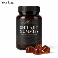 Gummies de Shilajit à formule personnalisée OEM sous marque privée avec mousse marine et Ashwagandha