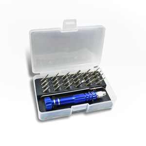 Mobile Phone Repair Screwdriver Set 25 In 1 Magnetic Chrome Vanadium Steel With Blue Handle For Samsung Huawei Apple iPhone - Product Image 1