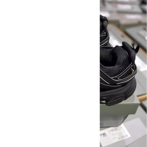 Black fashion Track casual shoes - <b>top</b> designer luxury brand men's shoes with breathable thick sole - women's <b>walking</b> shoes - Product Image 3
