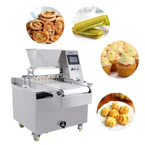 Commercial cookies machine Cup Cake Making Machine Industrial Cake Depositor High Productivity puff Cake Maker Machine
