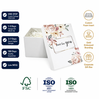 Boîtes cadeaux blanches de luxe personnalisées éponge doublure ruban soins de la peau lotion pour le visage bouteille de toner parfum cosmétique emballage boîte de papier