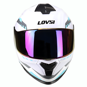 Grossiste casque de <span class=keywords><strong>moto</strong></span> de sécurité intégral personnalisé certifié confortable double lentille ABS racing doublure amovible lavable - Product Image 4