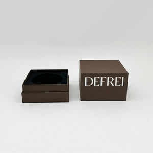 Individuelle Luxuriöse Leere Geschenkverpackung aus Festem Karton Umweltfreundlich Großhandel Luxus Sojakerzenverpackung Schwarzer Karton mit Eigenem Logo - Product Image 3