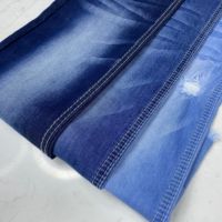 Tissu en denim de coton bleu foncé léger 5,2 oz 180 cm OA 73% coton 27% polyester Vente en gros pour jeans W2115