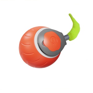 Pet eco-compatibile gravità cane gatto giocattolo intelligente palla rotolante elettrico auto da corsa di piccole dimensioni in gomma siliconica - Product Image 1