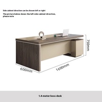 Chaise de bureau en bois de bureau de direction moderne simple pour patron/superviseur/gestionnaire finition en acier inoxydable