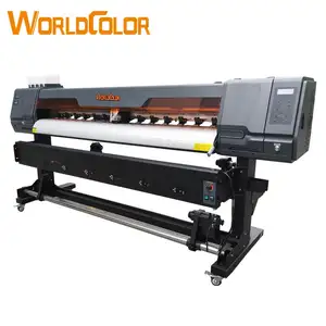 Stampante eco-solvente worldcolor 1.3m 1.6m 1.8m 3.2m xp600 eco stampante solvente per banner pubblicitari macchina da stampa