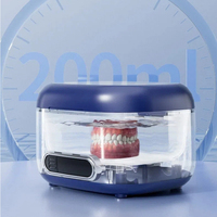 Nettoyeur ultrasonique domestique 50 kHz pour prothèses dentaires, 200 ml, pour gouttières et protège-dents
