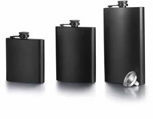 6oz-20oz portátil al aire libre de acero inoxidable licor whisky Alcohol mate negro Petaca para Alemania Dalmore Edrington Van <span class=keywords><strong>Gogh</strong></span> - Product Image 3