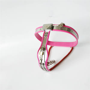 เข็มขัดพรหมจรรย์หญิงสแตนเลส Y-ประเภทล็อคเข็มขัดพรหมจรรย์หญิงรองโล่ป้องกัน Derailment เพศเครื่องรางทาส - Product Image 2