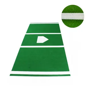 Wholesale 160cm X 260cm Durable Non-slip Turf Baseball Softball Pitching Turf Mat With Latex Base For Field Practice