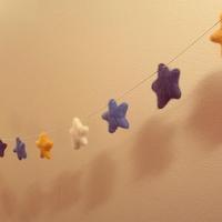 Décoration de chambre à coucher de bébé, 100% laine, en feutre