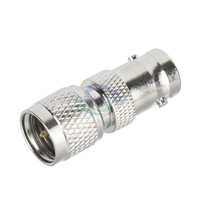 Adaptador coaxial recto BNC hembra a adaptador macho MINI UHF
