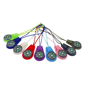 Mini brújula con cordón y cremallera, accesorio para senderismo al aire libre, equipo de supervivencia, guía de orientación portátil, material plástico - Product Image 5
