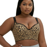 Soutien-gorge push-up léopard uni, best-seller transfrontalier, respirant, fin, grande taille, rembourré, sans couture