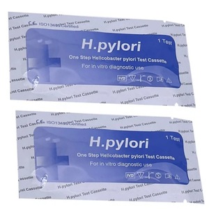 ชุดทดสอบเอช.ไพโลริแบบเร็วสำหรับการวินิจฉัยในห้องปฏิบัติการ ได้รับการรับรองมาตรฐาน CE 1 ชุดทดสอบ - Product Image 1