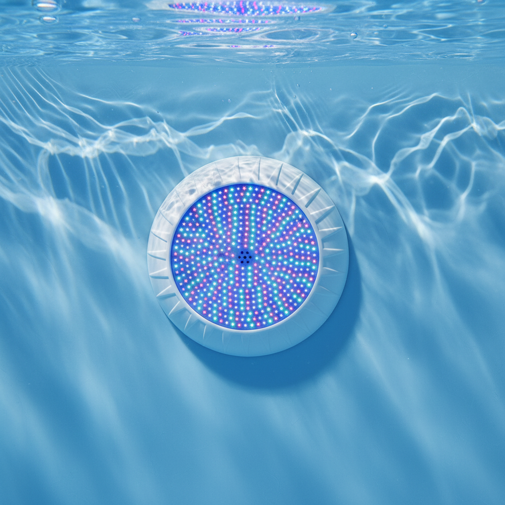 Best Quality 36W RGB LED Swimming Pool Lights Underwater IP68 ABS Lamp Body AC 12V High CRI 80