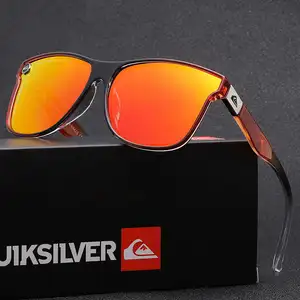 Lunettes de soleil pour hommes de sports chauds de marques QS, lunettes de soleil pour hommes de sport de qualité en plein air à film réel de haute qualité