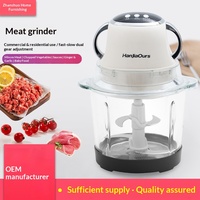 Hachoir à viande électrique multifonctionnel en acier inoxydable avec moteur en cuivre pur à longue autonomie, mélangeur à pâte haute capacité 6L pour restaurant