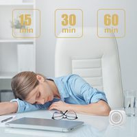 Mini-haut-parleur à bruit blanc personnalisé avec logo, lumière LED RGB, en plastique, pour le sommeil des bébés et des enfants