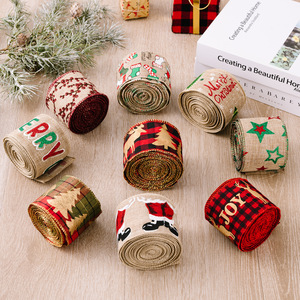 Dekorasi Natal Kartun Pita Linen Kreatif dan Strip Pohon Kecil untuk Acara Halloween DIY Dikemas dalam Kantong - Product Image 2