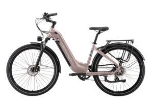Vélo de ville électrique 700C*50C avec cadre en alliage d'aluminium, batterie au lithium, moteur à moyeu arrière 7 vitesses et frein à disque – Entrepôt UE - Product Image 1