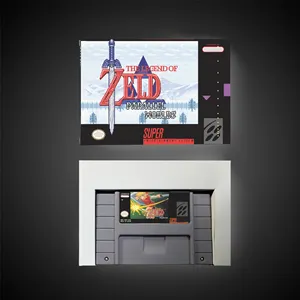 The Legend of Zeldaed - Parallel Worlds - US Version Battery Save RPG Game Cartridge with Retail Box For SNES