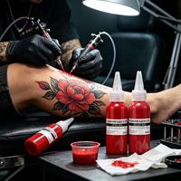 Encres de tatouage pigmentées semi-permanentes pour microblading, coloration facile, violet fluorescent clair pour le corps