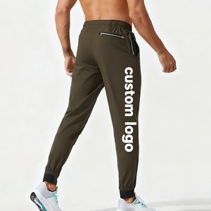 Personalizado de los hombres deportivos cremallera Joggers Pantalones tejidos Joggers Gimnasio al aire libre Correr Baggy Joggers Pantalones deportivos para los hombres - Product Image 2