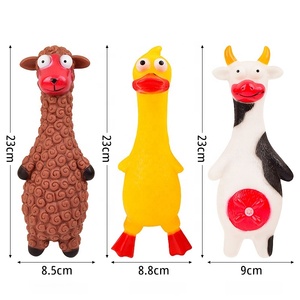 Cow Shaped Squeaky Puppy Dog Toys Small Dogs Chewing Pet Toys Vinyl With Sound <strong>Squeaker</strong> - Product Image 4