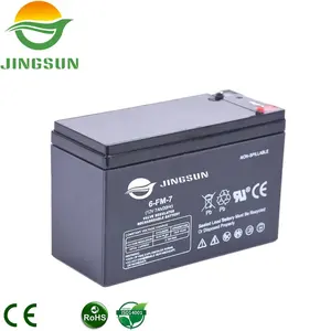 Jingsun baterai Gel tenaga surya isi ulang, baterai gel tenaga surya 12V 7AH, asam timbal Agm Varta Baterai Gel produsen Tiongkok