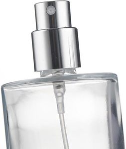 High Quality Luxury Design 50ml 100ml <b>Empty</b> Square Glass Perfume <b>Bottle</b> with Pump Sprayer and Crimp Cap Screen Printing - Product Image 2