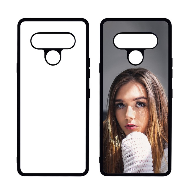 TPU +PC Aluminum Sheet White Blank DIY 2d Sublimation Phone Case for LG VELVET G9 V60 V50S K71 G8