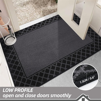 Tapis de porte d'entrée absorbants pour l'extérieur Tapis de porte d'intérieur lavable Tapis de porte de bienvenue personnalisé anti-dérapant Dirt Trapper