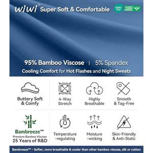 Conjunto de pijama de viscosa de bambú para mujer, camiseta sin mangas y pantalones cortos, ropa de dormir suave, tallas S-XXL - Product Image 5