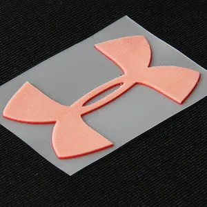 Cetak Kustom Logo 3D Label Cetak Transfer Panas Silikon Cetak untuk Garmen Baju DIY Transfer Panas Besi Panas Pada Stiker