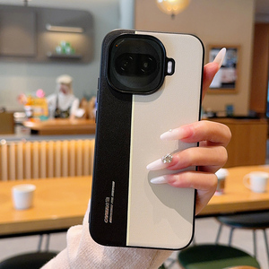 Funda Trasera de Cuero Mate de Lujo con Línea Fluorescente en Color de Contraste para vivo IQOO Z11 Turbo 5G - Product Image 5