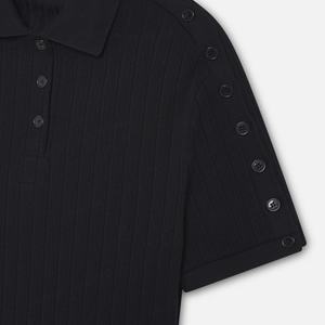 Polo Personalizado para Hombre con Cuello en V, Manga Corta, Mezcla de Algodón, Informal, Veraniego, Tejido de Punto, Suave, con Botones, Suéter Básico - Product Image 4