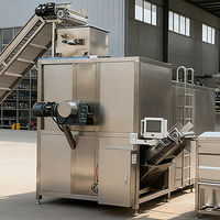 Productielijn voor het stoomschillen van groenten en fruit met pomp voor hoge productiviteit bij de verwerking van tomaten en aardappelen