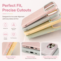 Coque de téléphone personnalisée en TPU à pois, esthétique et tendance, avec motifs multicolores pour iPhone 18 17 16 15 14 Pro Max