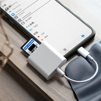 Adaptador de Lector de Tarjetas OTG 2 en 1 USB 3.1 Tipo C SD TF 4.0 UHS-II de Doble Ranura