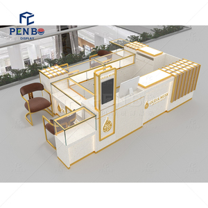 Quầy trưng bày nước hoa đặt làm riêng, quầy kính trưng bày trong trung tâm thương mại, quầy bán hàng mỹ phẩm, gian hàng trưng bày nước hoa và mỹ phẩm để bán - Product Image 1