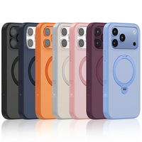 Étui de téléphone magnétique rotatif à 360° pour iPhone 18 17 Pro Max, en PC et TPU givré, antichoc, fin, vente en gros OEM