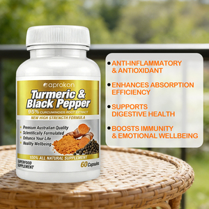 Capsules de curcuma et de poivre noir OEM, 95 curcuminoïdes, haute concentration, <span class=keywords><strong>anti</strong></span>-<span class=keywords><strong>inflammatoire</strong></span> naturel, soutien articulaire, complément alimentaire - Product Image 5