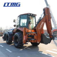 Tractopelle LTMG 4x4, 1,5 tonne, 2 tonnes, 2,5 tonnes, engin de terrassement, chargeur frontal diesel pour travaux de construction